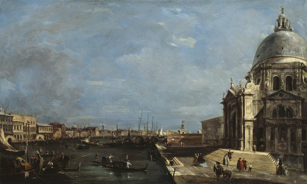 Grand Canal, Venetsia, noin 1760 tekijältä Francesco Guardi