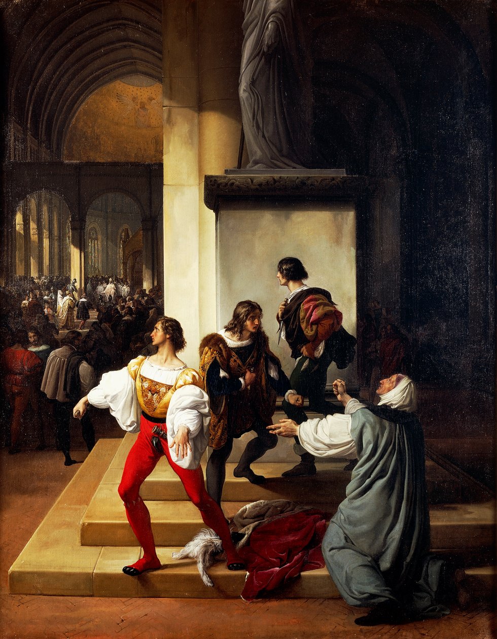 Lampugnanin salaliitto, kirjoittanut Francesco Hayez (1791-1882) tekijältä Francesco Hayez