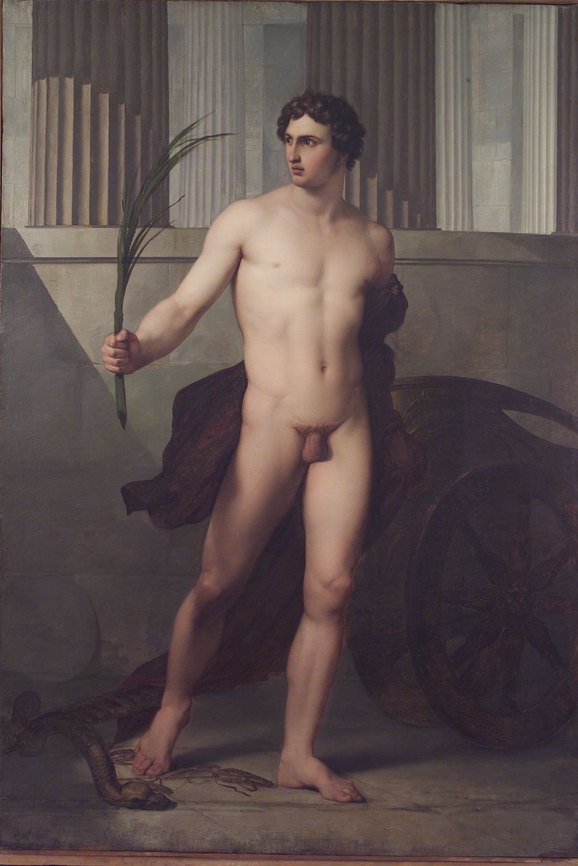 Italialainen:  Atleta trionfante Voitokas urheilija. tekijältä Francesco Hayez