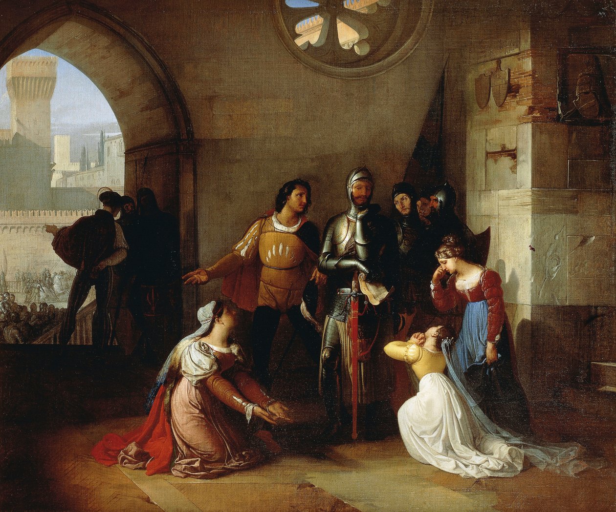 Peter Rossi, Scaligerin vangittuna tekijältä Francesco Hayez