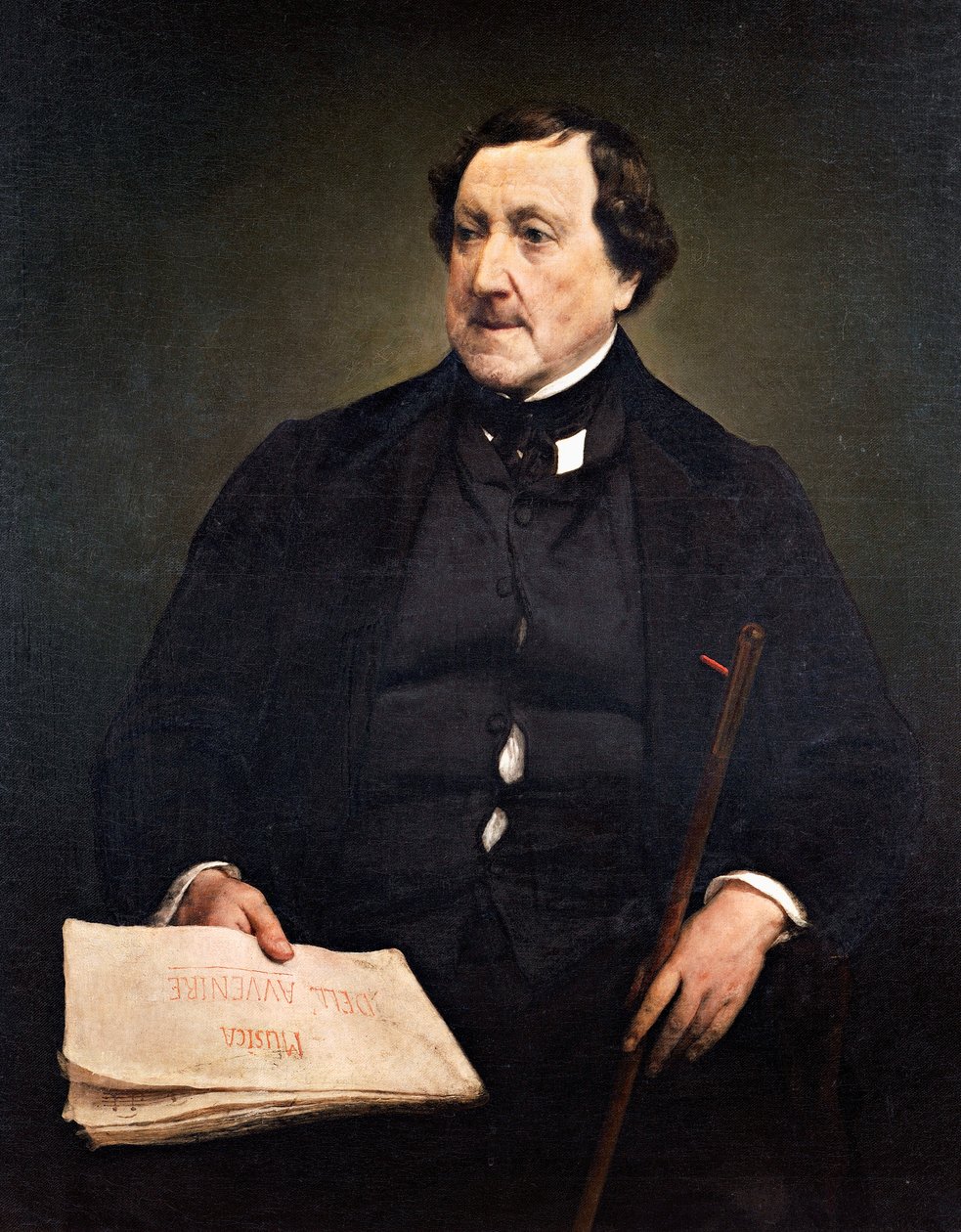Muotokuva Gioachino Rossinista (Pesaro tekijältä Francesco Hayez
