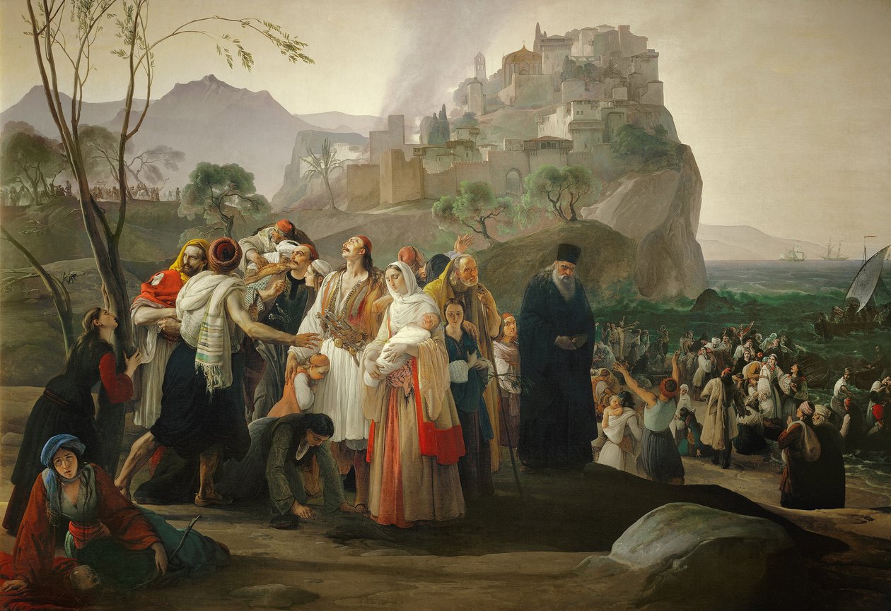 Pargan pakolaiset tekijältä Francesco Hayez