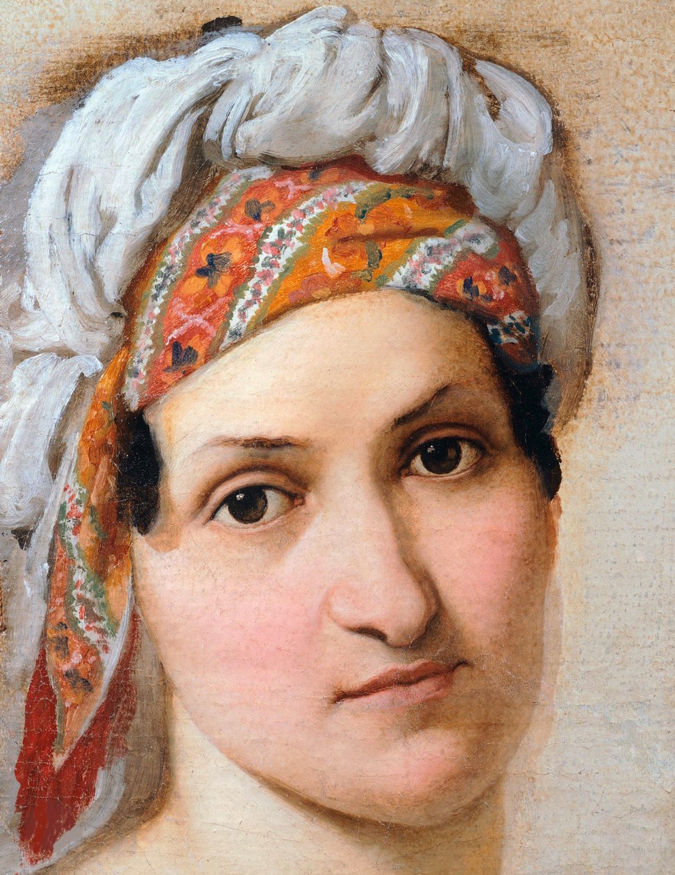 Hänen vaimonsa Vincenza Scaccian muotokuva, 1816. tekijältä Francesco Hayez