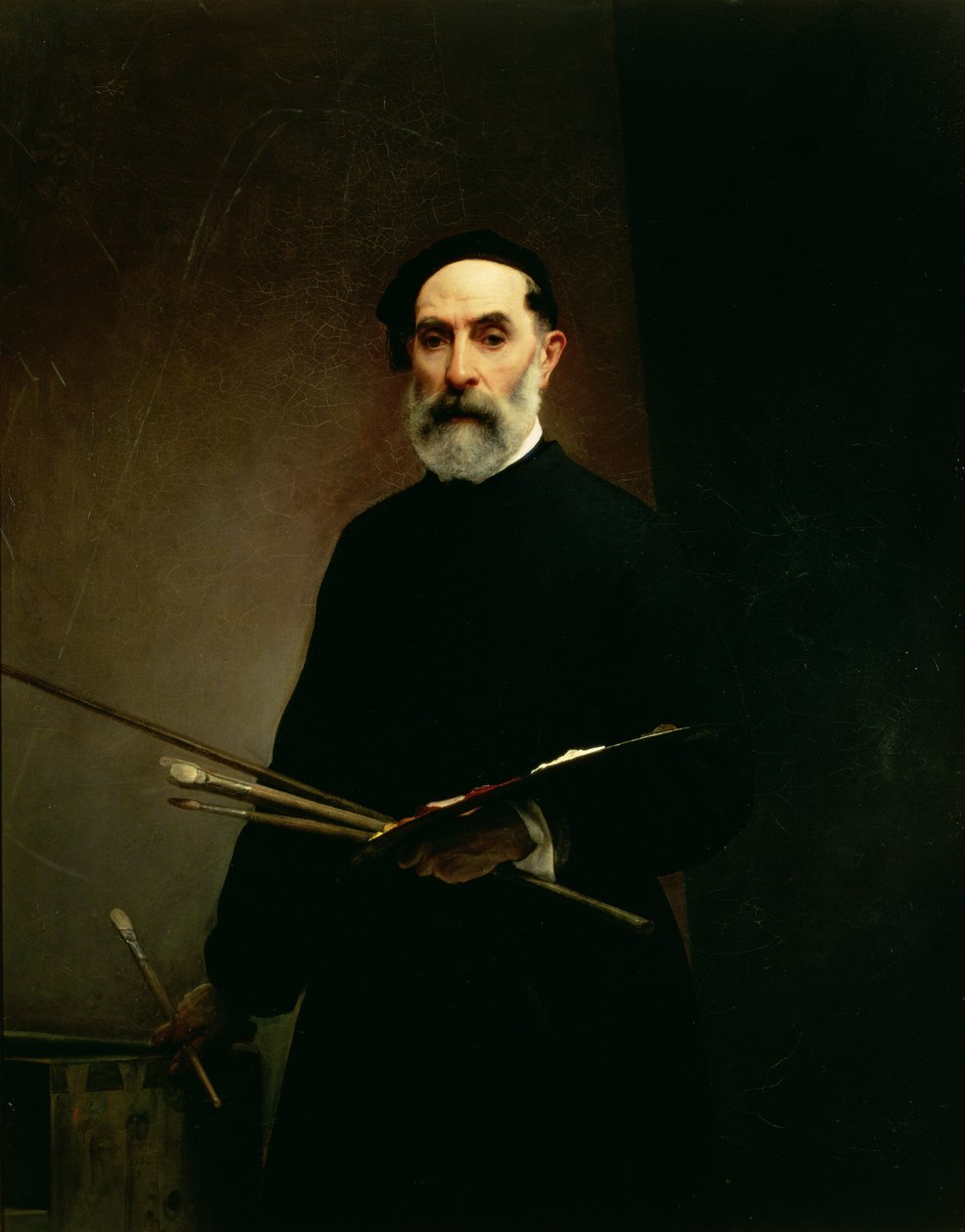Omakuva, n. 1860-62 tekijältä Francesco Hayez