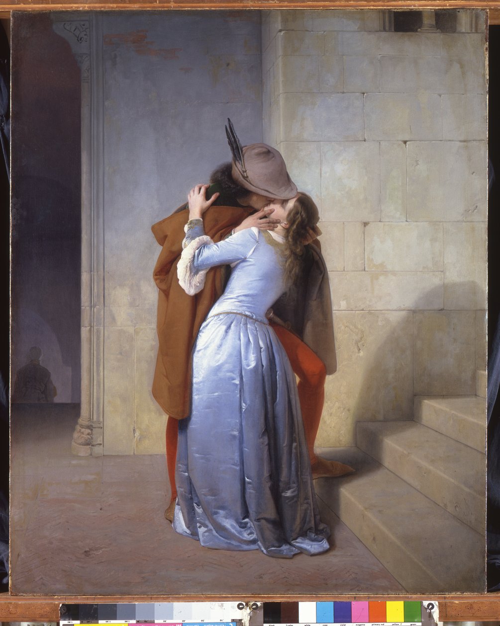 Suudelma, 1859 tekijältä Francesco Hayez
