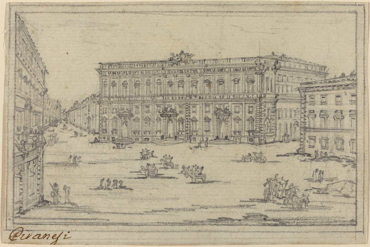 Palazzo della Consultà tekijältä Francesco Piranesi