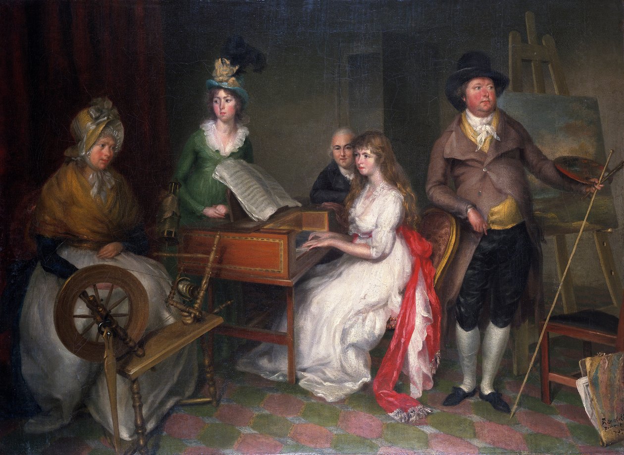 "Thomas Jones, 1742-1803 ja hänen perheensä", 1797 tekijältä Francesco Renaldi