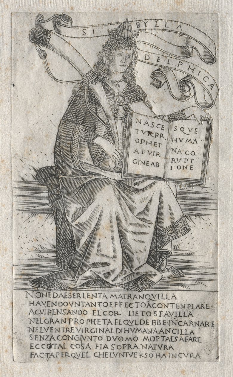 Sibylit: Delphian Sibyl, 1400-luku. tekijältä Francesco Rosselli