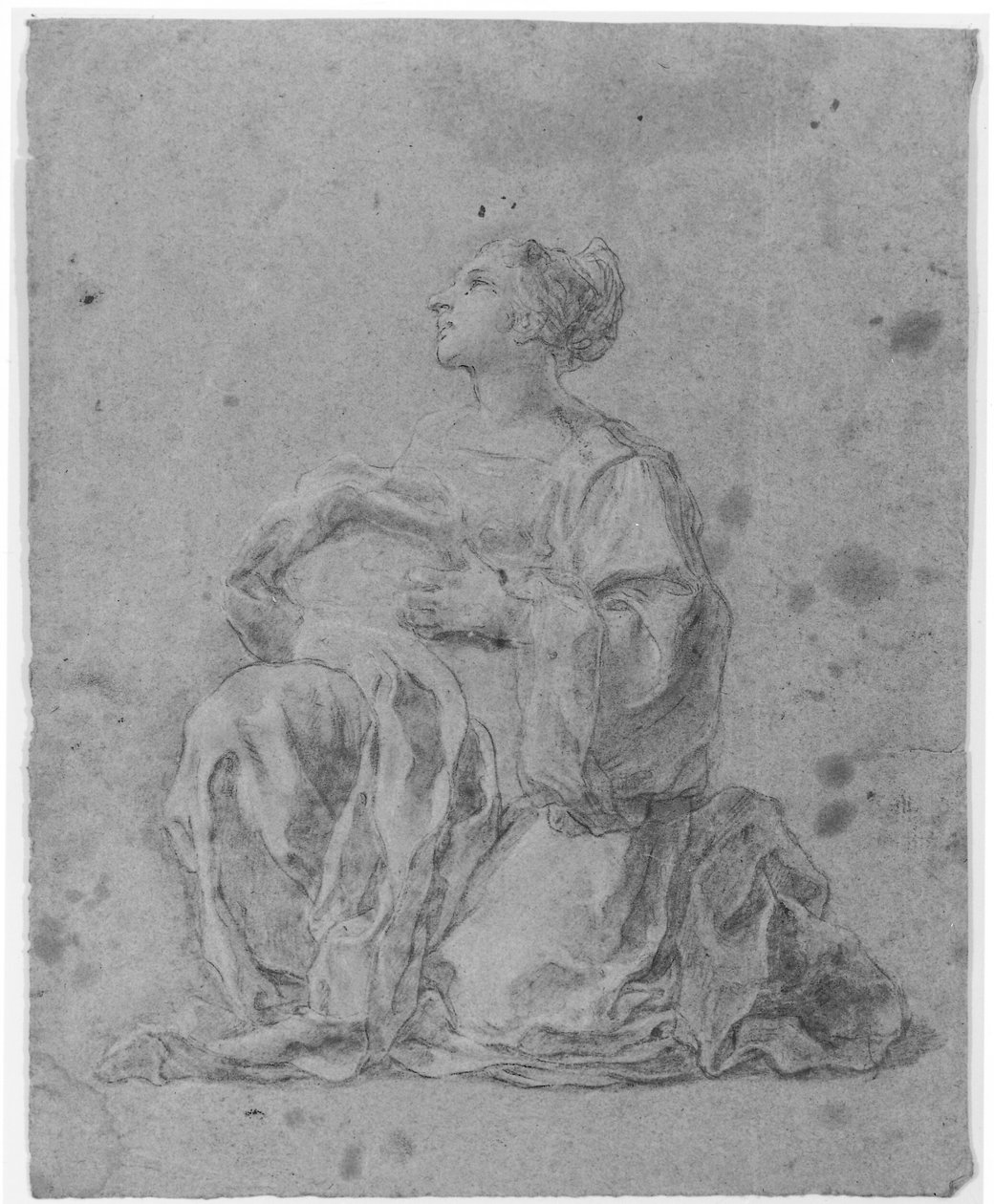 Polvistuva nainen tekijältä Francesco Solimena