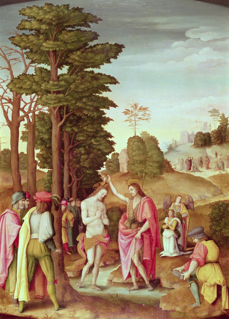 Kristuksen kaste tekijältä Francesco Ubertini, Il Bacchiacca
