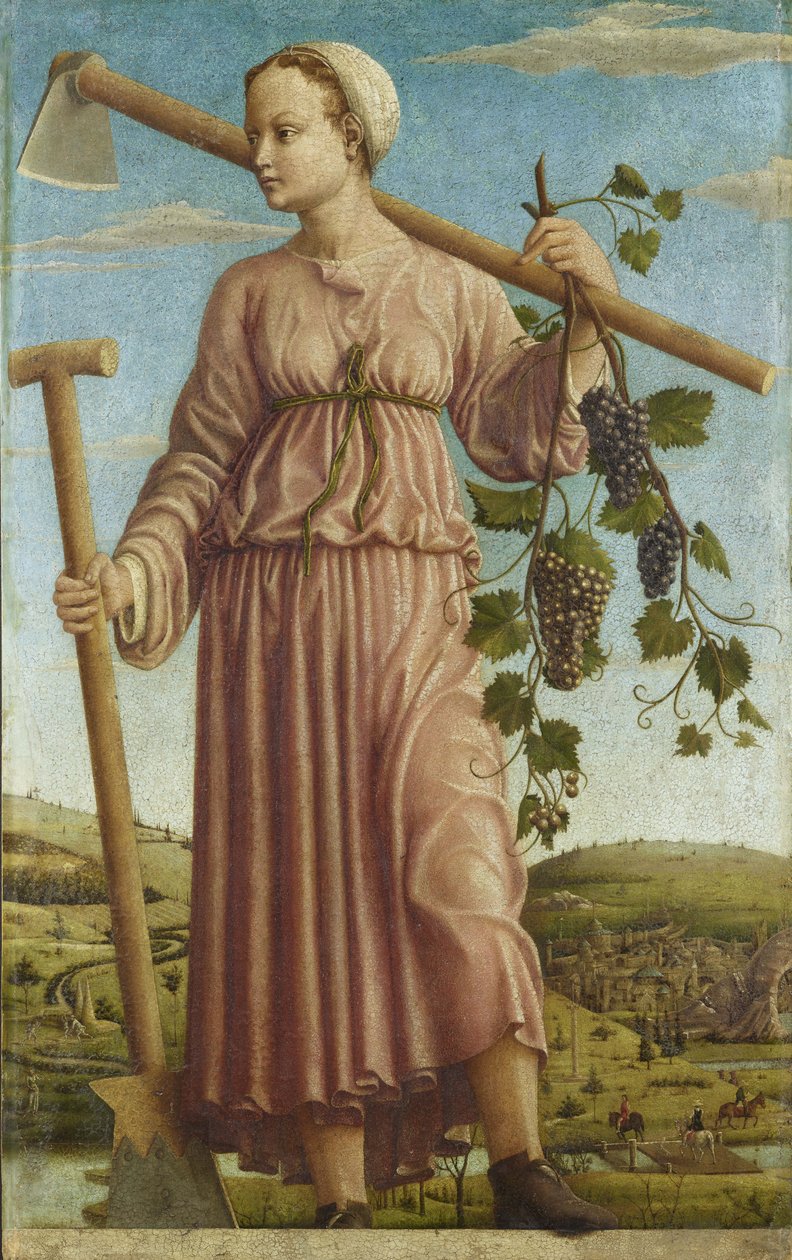 Muse Polyhymnia, noin 1459. tekijältä Francesco del Cossa