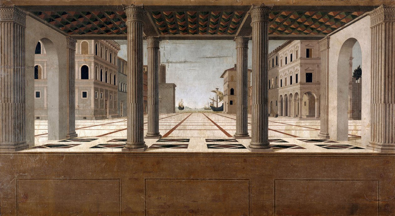 Arkkitehti Veduta, n. 1490 tekijältä Francesco di Giorgio Martini
