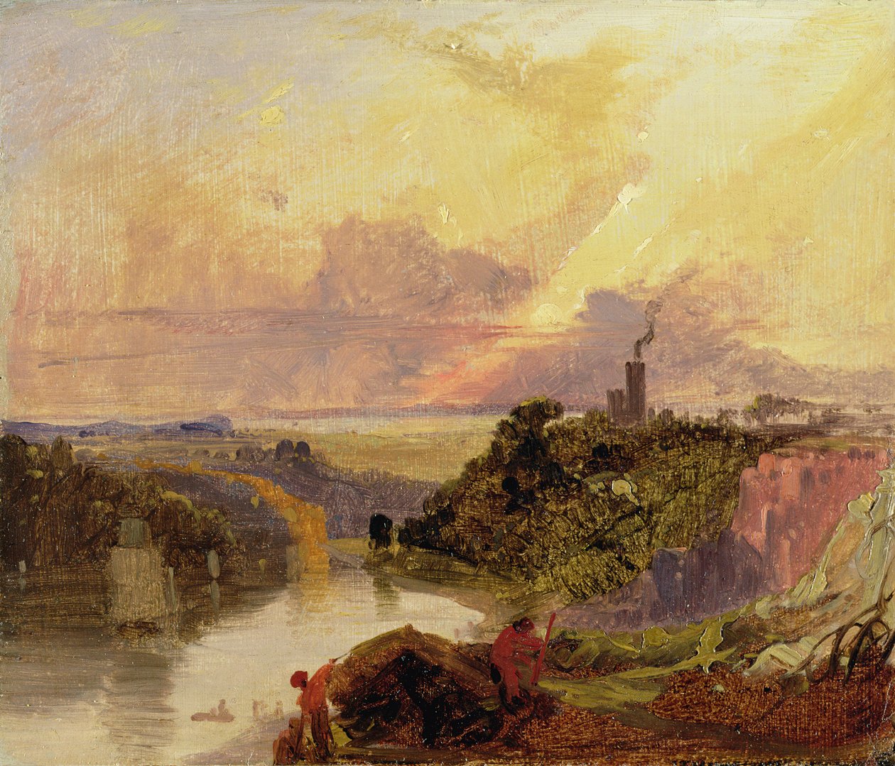 Avon Gorge at Sunset (öljy paperille) tekijältä Francis Danby