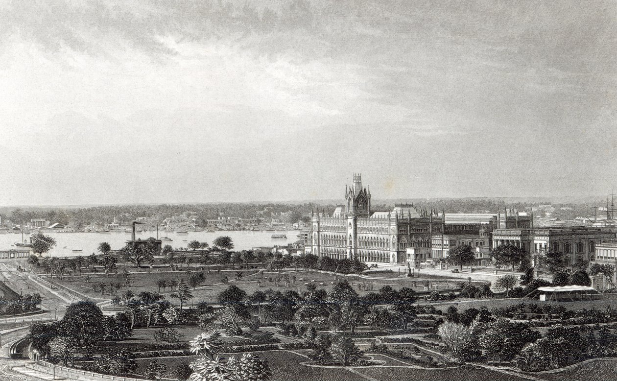 Calcutta, kaiverrus R. Dawson Francis Frithin (1822-98) valokuvan jälkeen, n. 1860 tekijältä Francis Frith