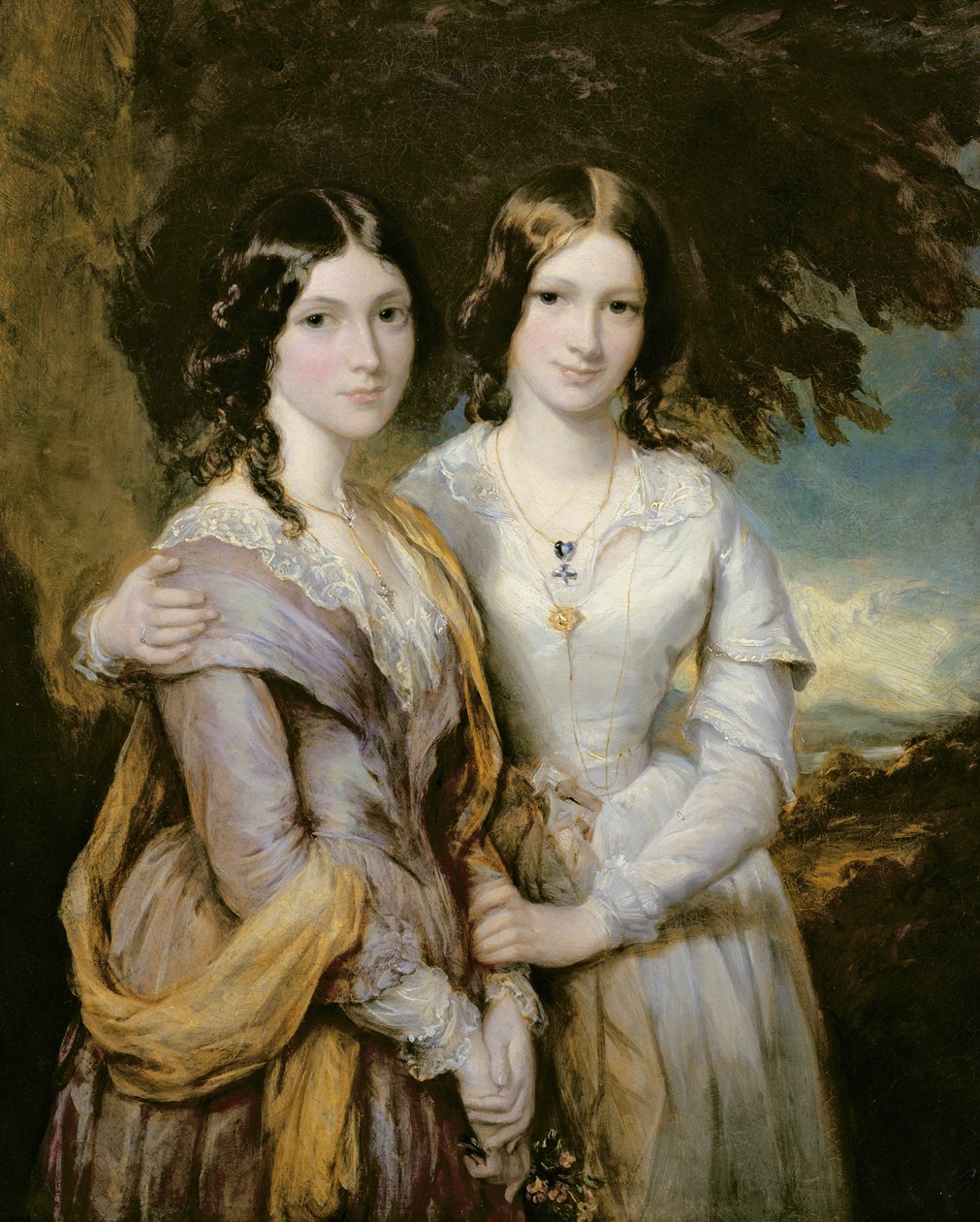 Annabella, Lady Lamington ja Frederica, Scarbroughin kreivitär, Andrew Robert Drummondin tyttäret. tekijältä Francis Grant