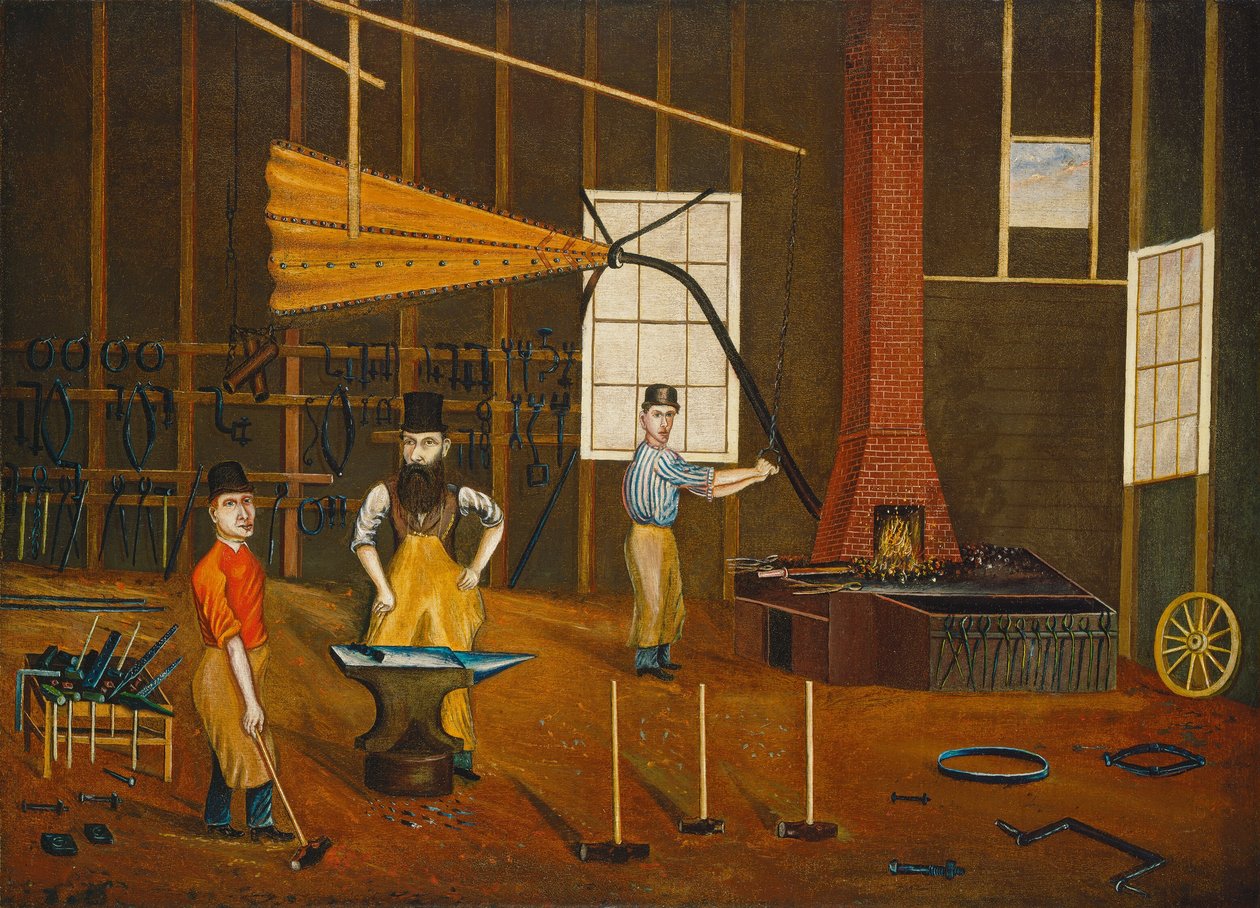 Seppäpaja, c. 1880. tekijältä Francis A. Beckett