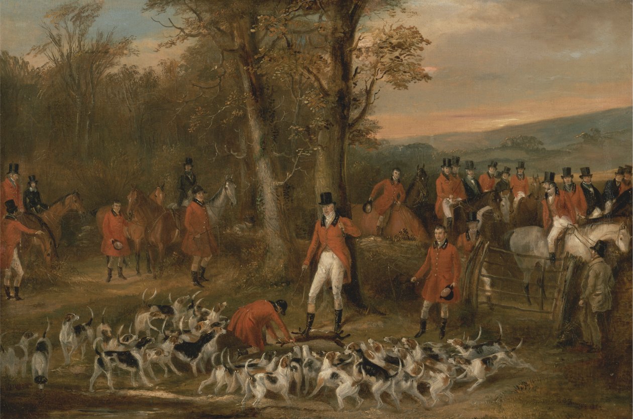 The Berkeley Hunt, 1842: The Death tekijältä Francis Calcraft Turner
