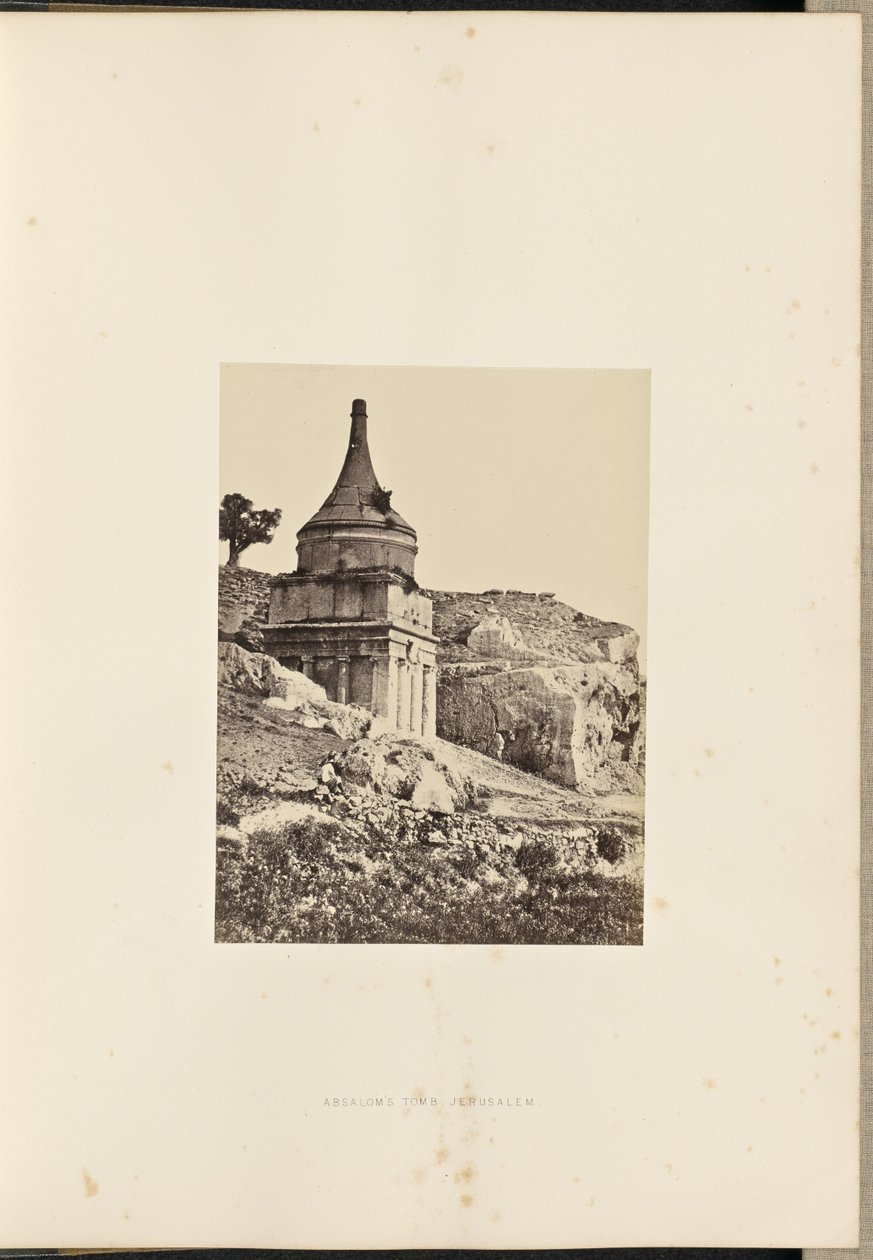 Absalomin hauta, Jerusalem tekijältä Francis Frith