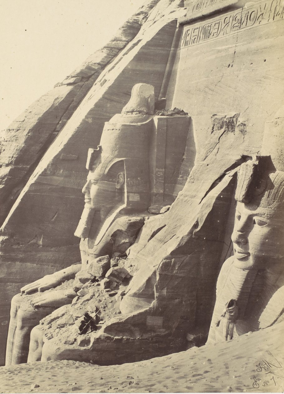 Abu Simbel, Nubia, 1857. tekijältä Francis Frith