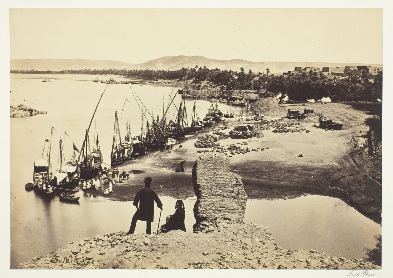 Assouan, 1857, painettu 1862. tekijältä Francis Frith