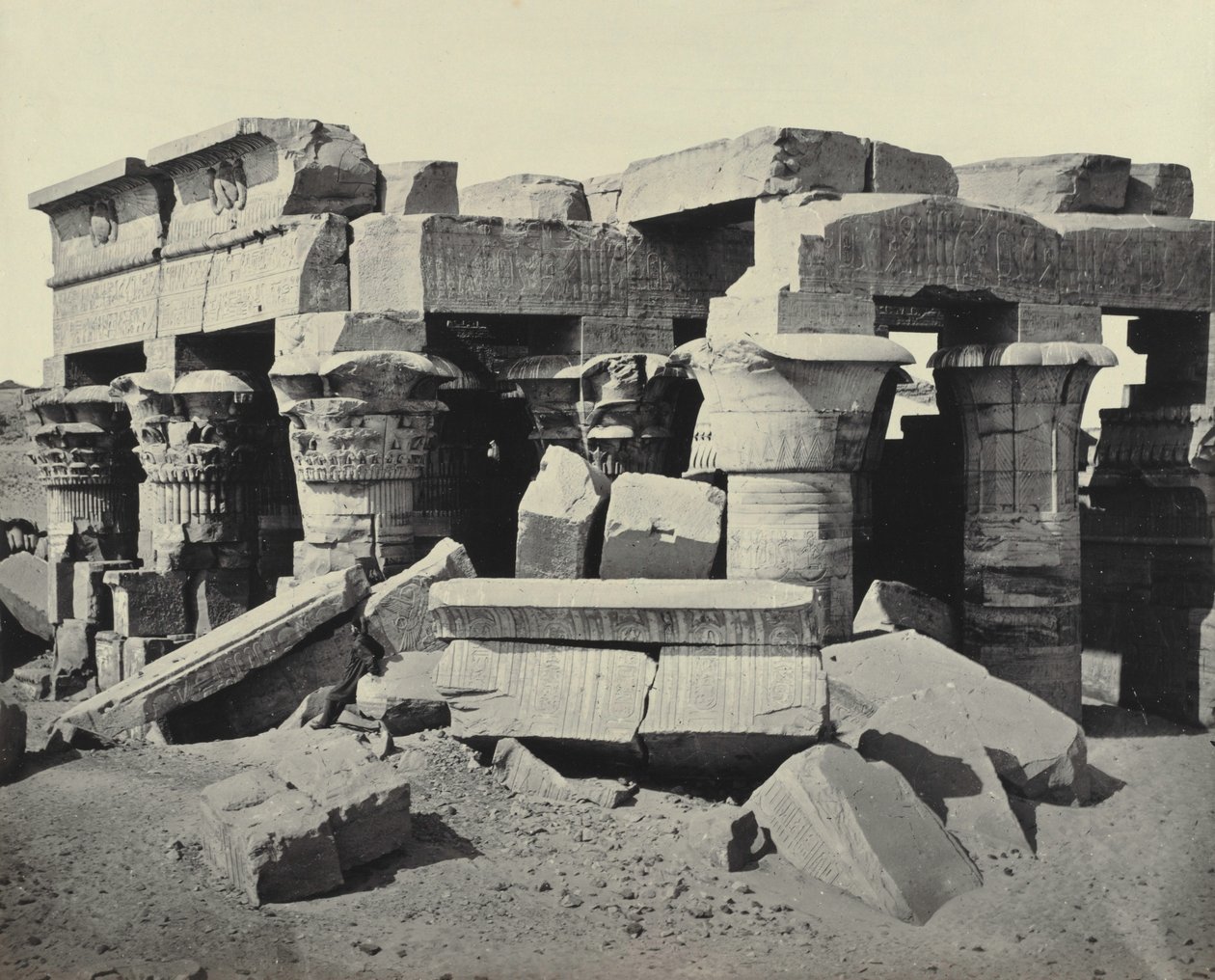 Kom Ombo, c. 1858. tekijältä Francis Frith