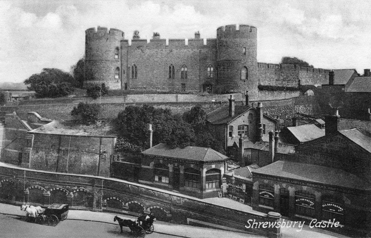 Shrewsbury Castle, Shrewsbury, Shropshire, 1900-1920-luku. tekijältä Francis Frith