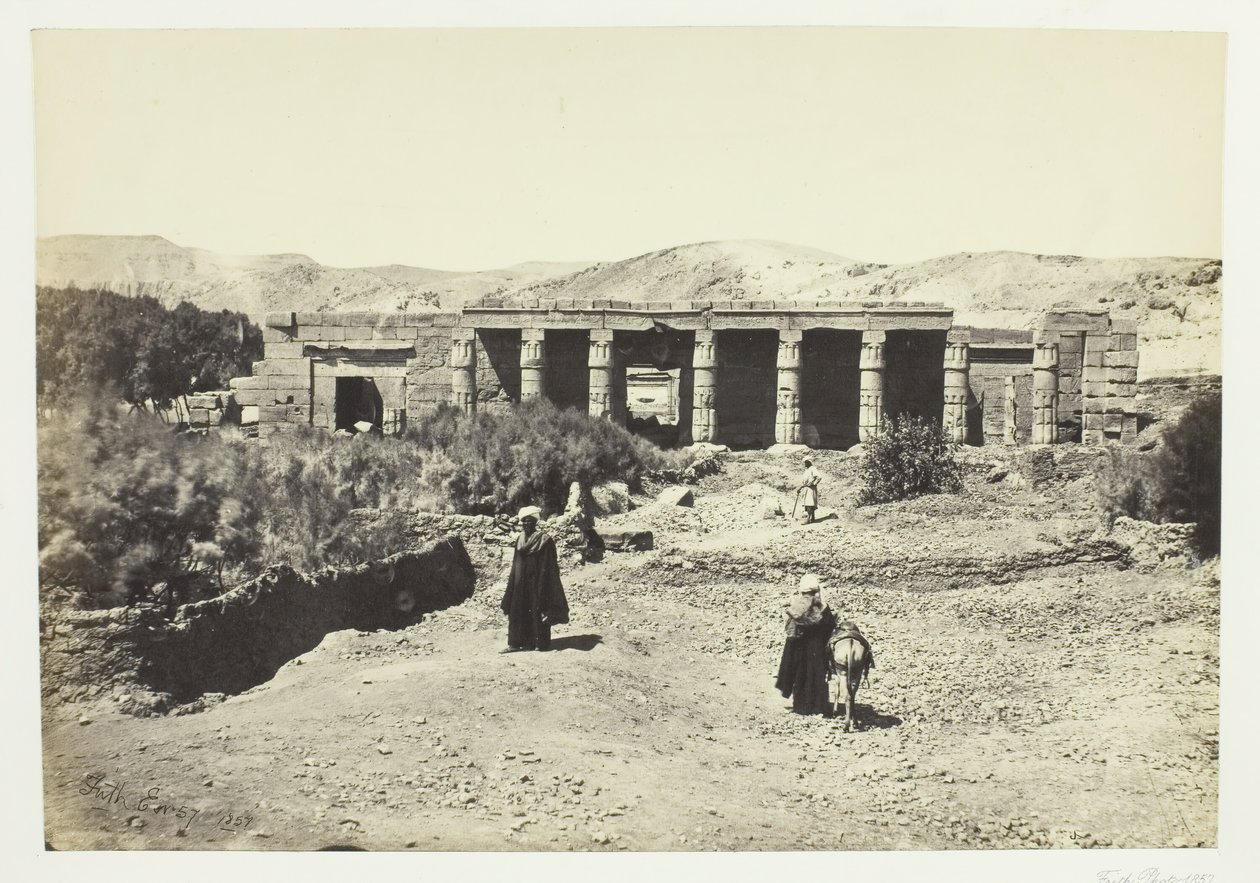 Goornehin temppeli, Thebes, 1857. tekijältä Francis Frith
