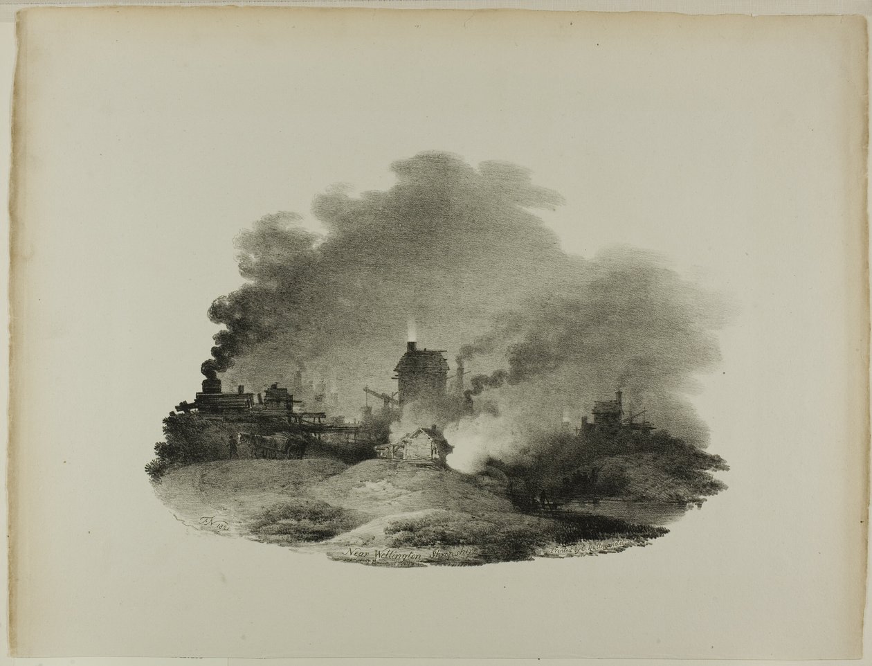 Lähellä Wellingtonia, Shropshirea tekijältä Francis Nicholson