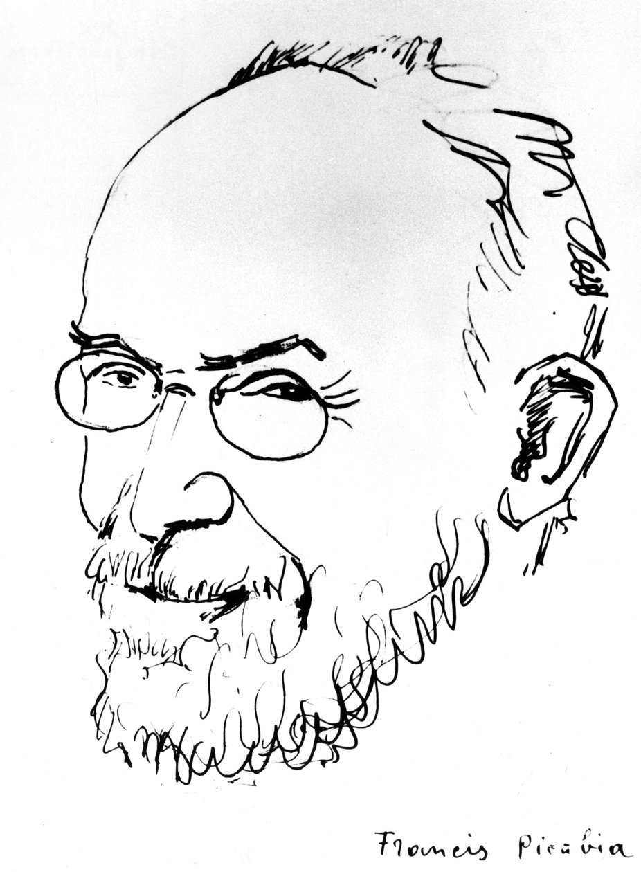 Erik Satie (litografia) tekijältä Francis Picabia