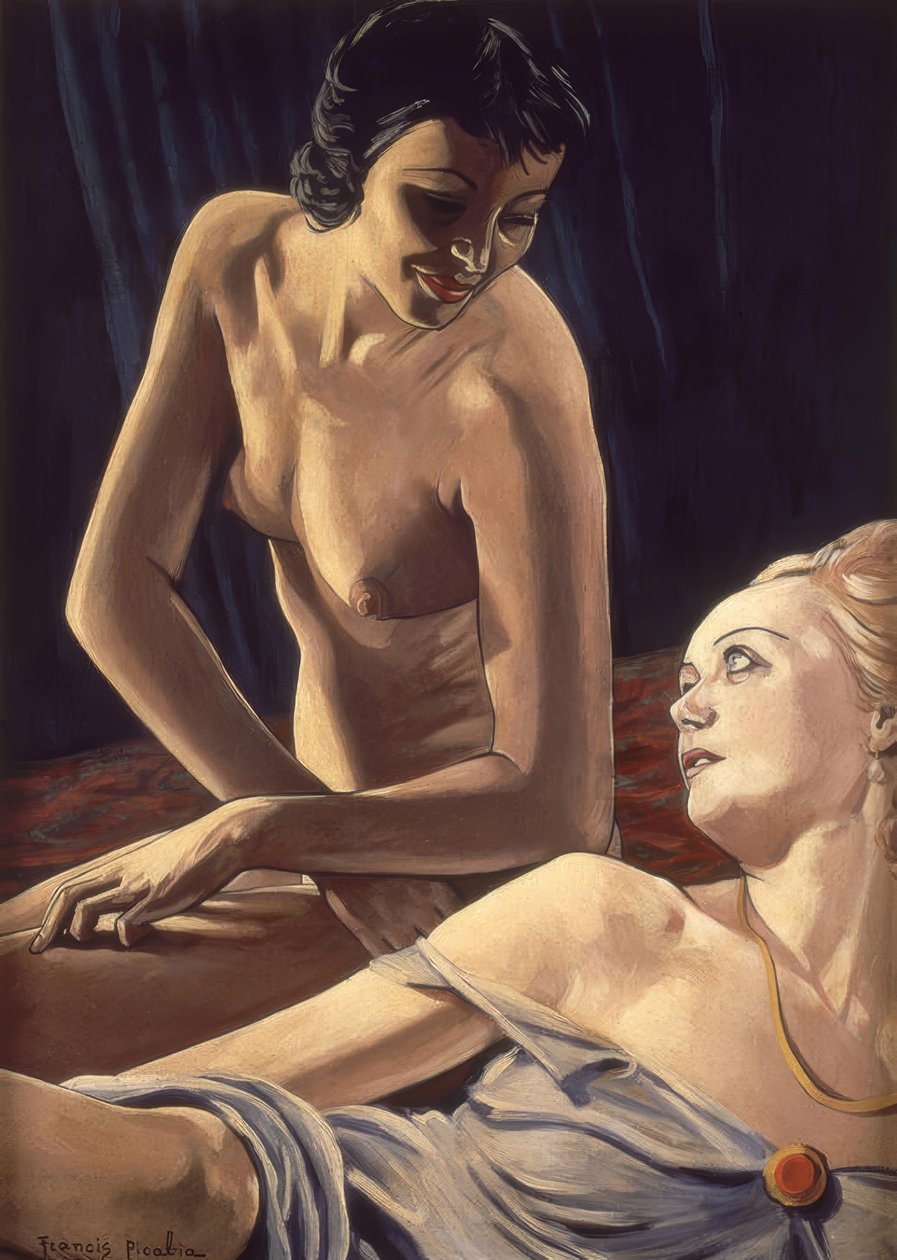 Ruskeaverikkö ja blondi tekijältä Francis Picabia