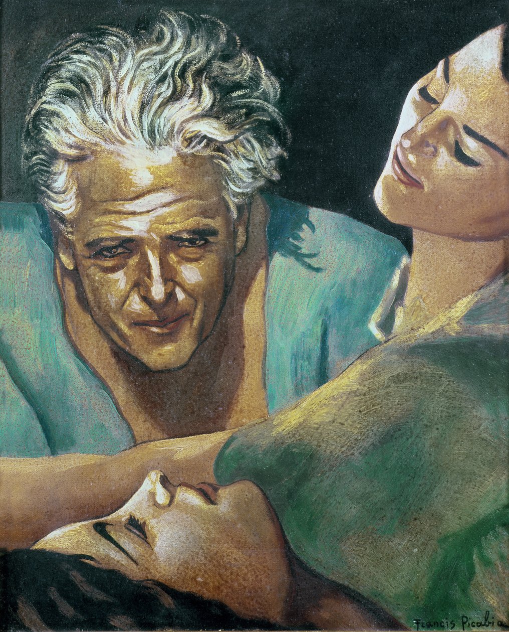 Omakuva, noin 1940 (öljy kankaalle). tekijältä Francis Picabia
