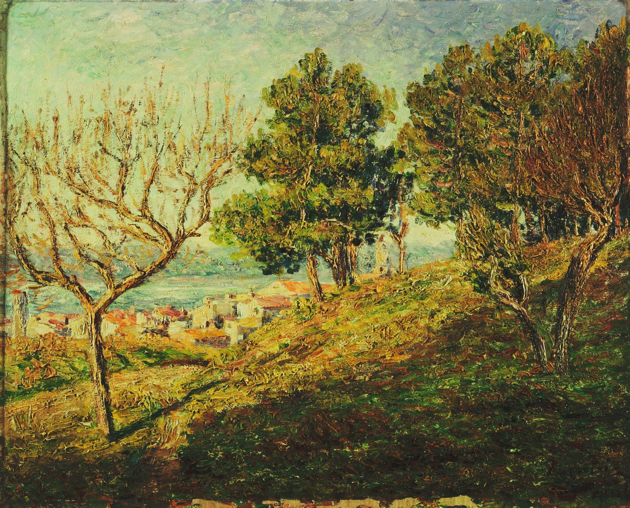 Näkymä Saint-Tropeziin; Vue de Saint-Tropez tekijältä Francis Picabia