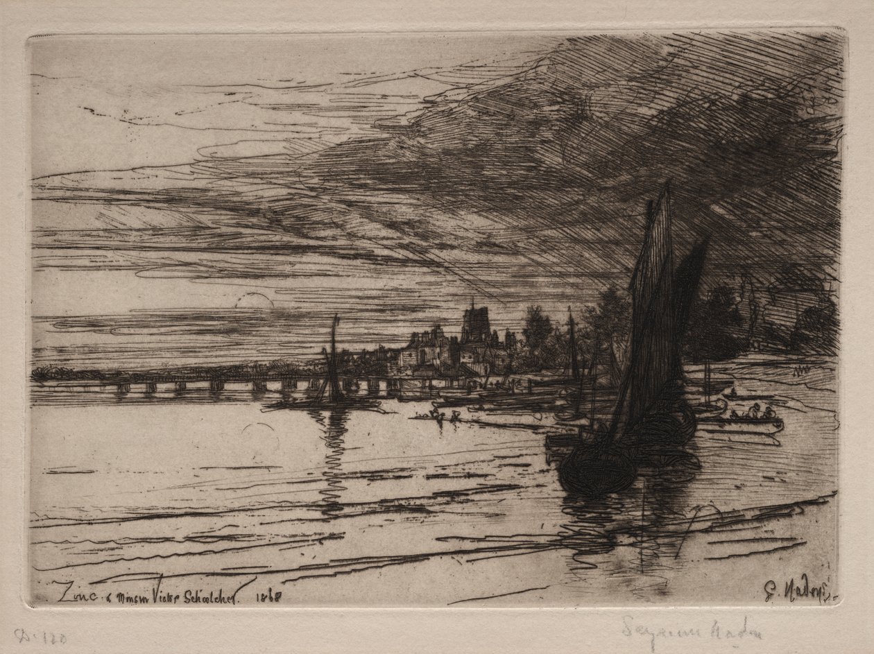 Battersean silta tekijältä Francis Seymour Haden