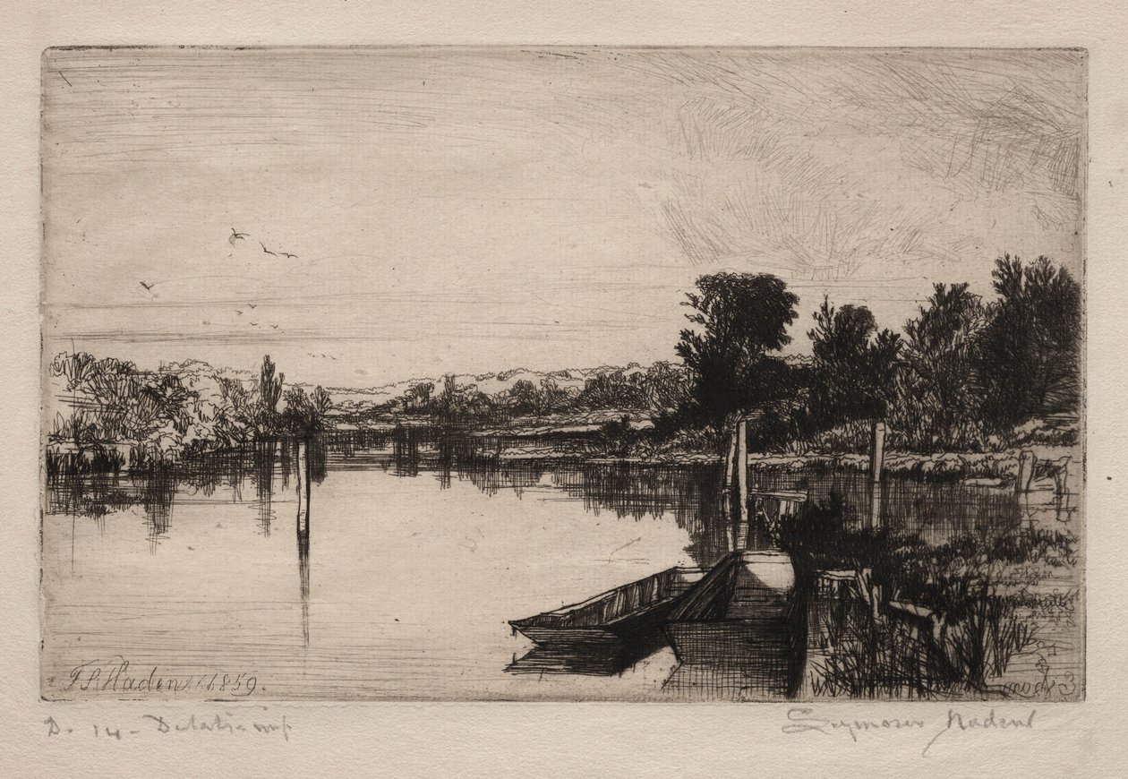Egham, 1859. tekijältä Francis Seymour Haden