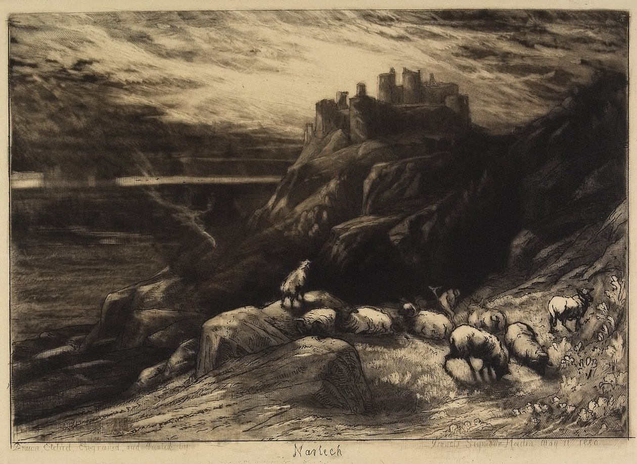 Harlech, ei. II, 1880 tekijältä Francis Seymour Haden