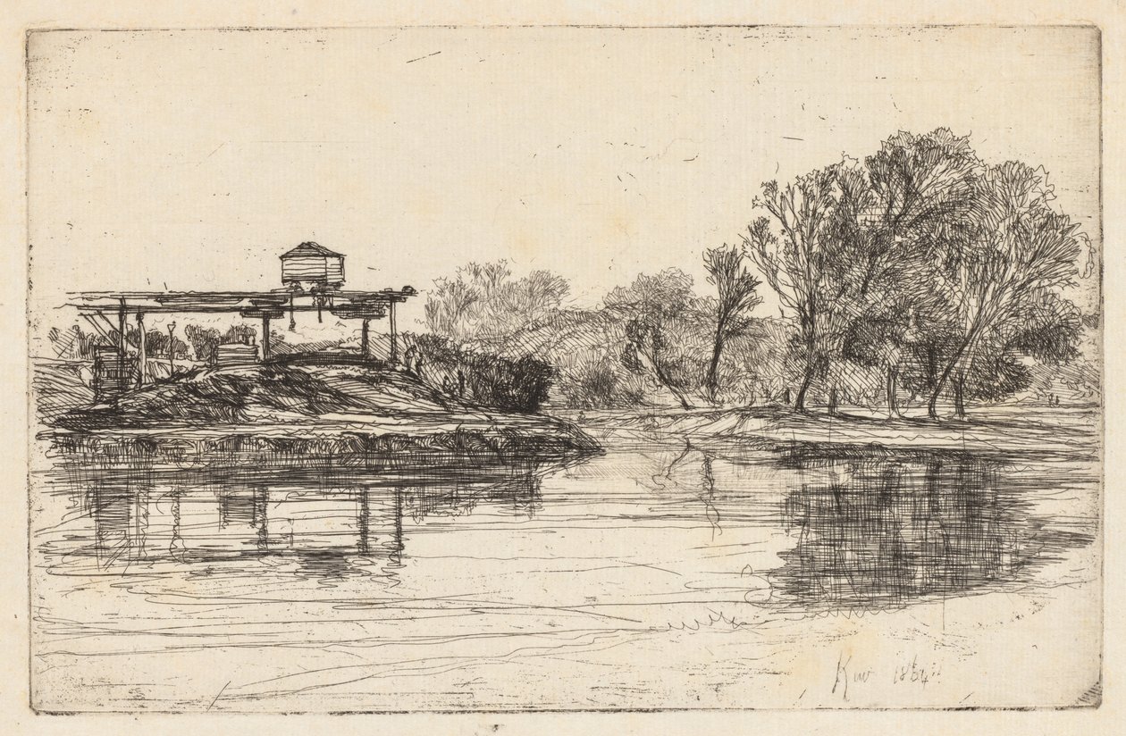 Kew, 1864. tekijältä Francis Seymour Haden