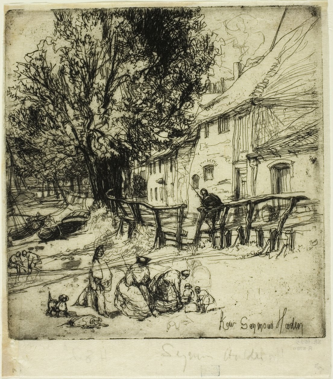 Kew Side, Fragmentti tekijältä Francis Seymour Haden