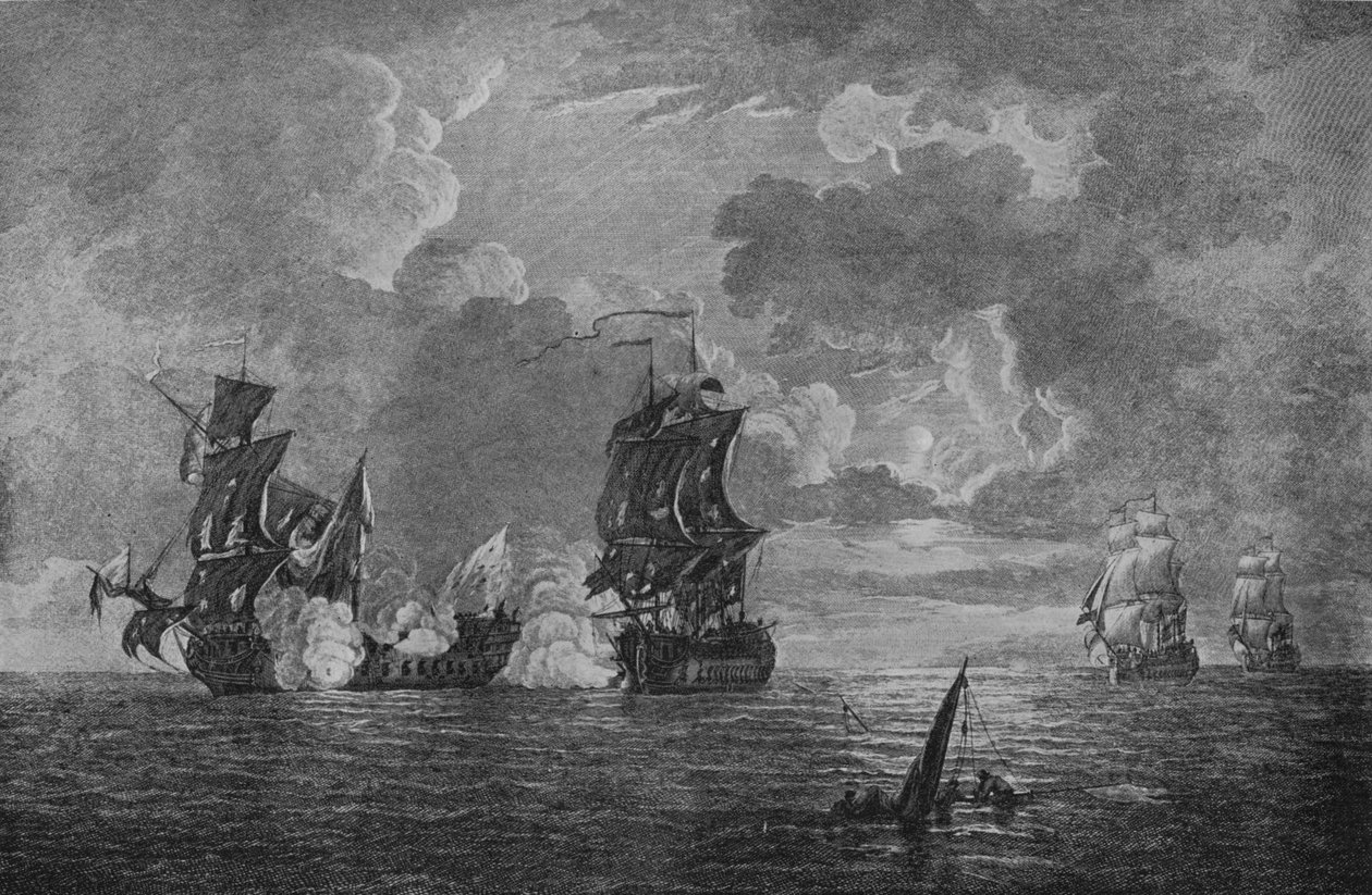 Capture of the Foudroyant, c1760 tekijältä Francis Swaine