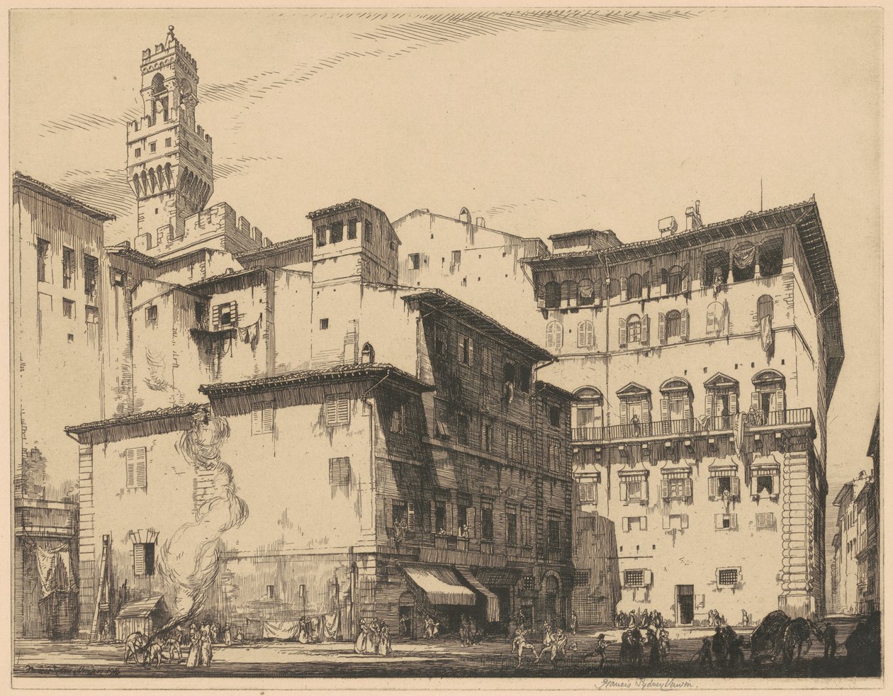 Municipio, Firenze tekijältä Francis Sydney Unwin