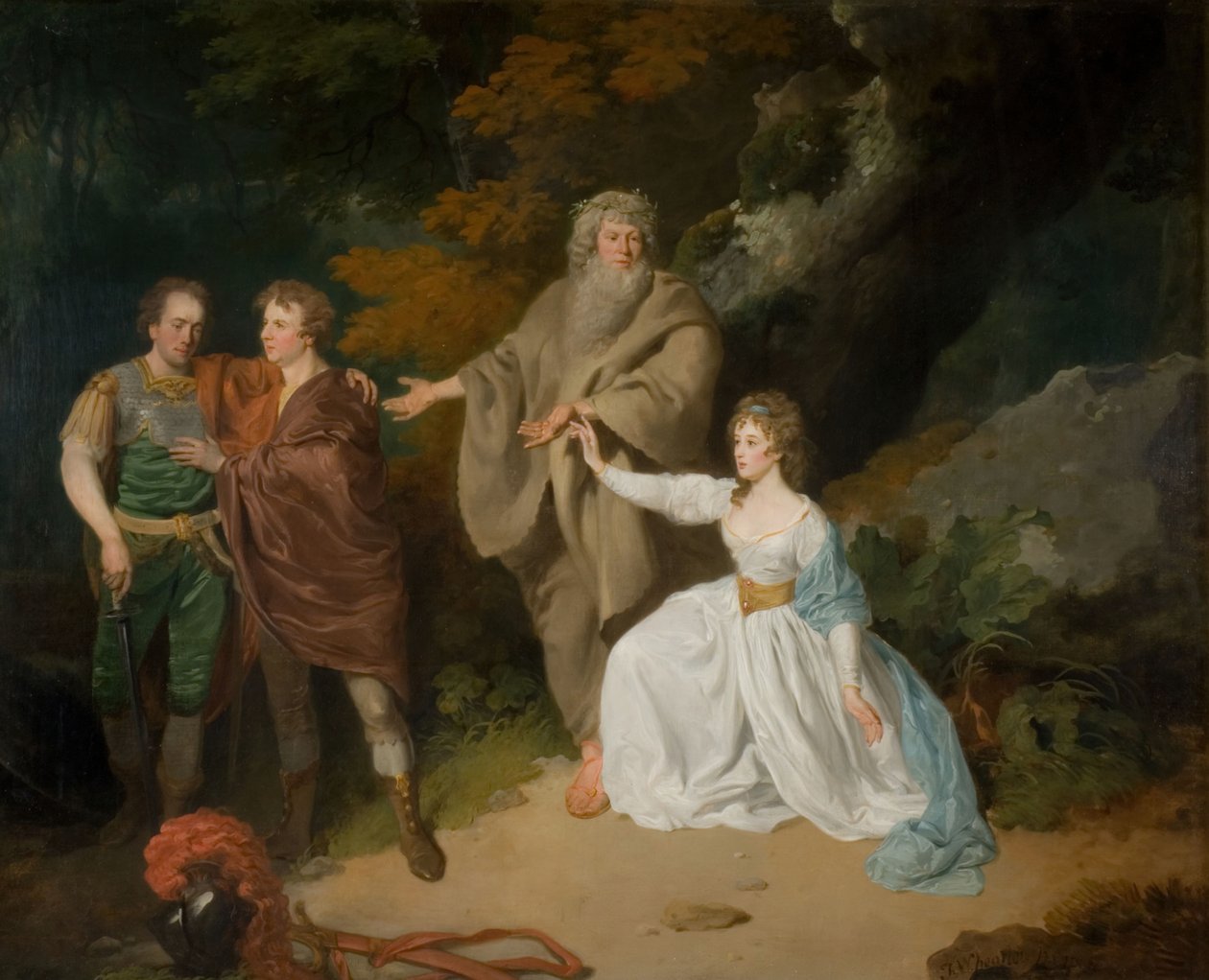 Kohtaus Shakespearen Myrskystä, 1787. tekijältä Francis Wheatley