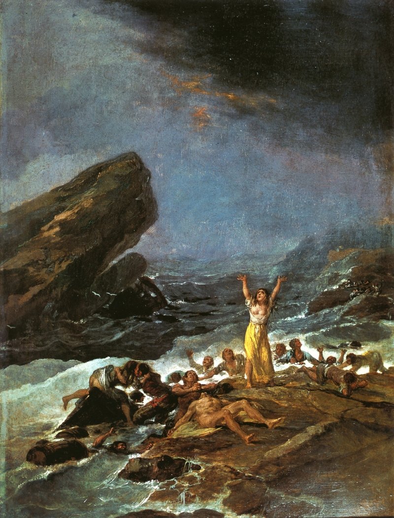 Naufragio tekijältä Francisco de Goya