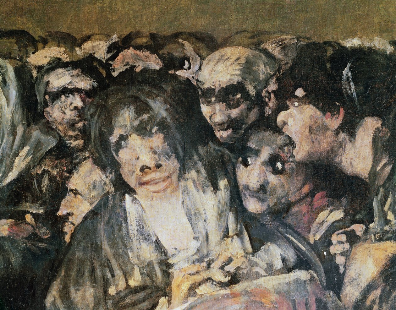 Pyhiinvaellus San Isidroon, 1821 (yksityiskohta 38639) tekijältä Francisco de Goya