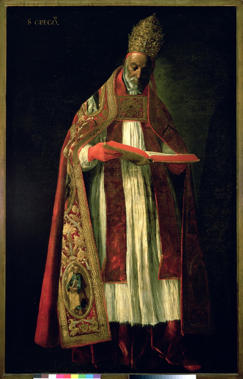 Pyhä Gregorius Suuri (n. 540–604) tekijältä Francisco de Zurbaran