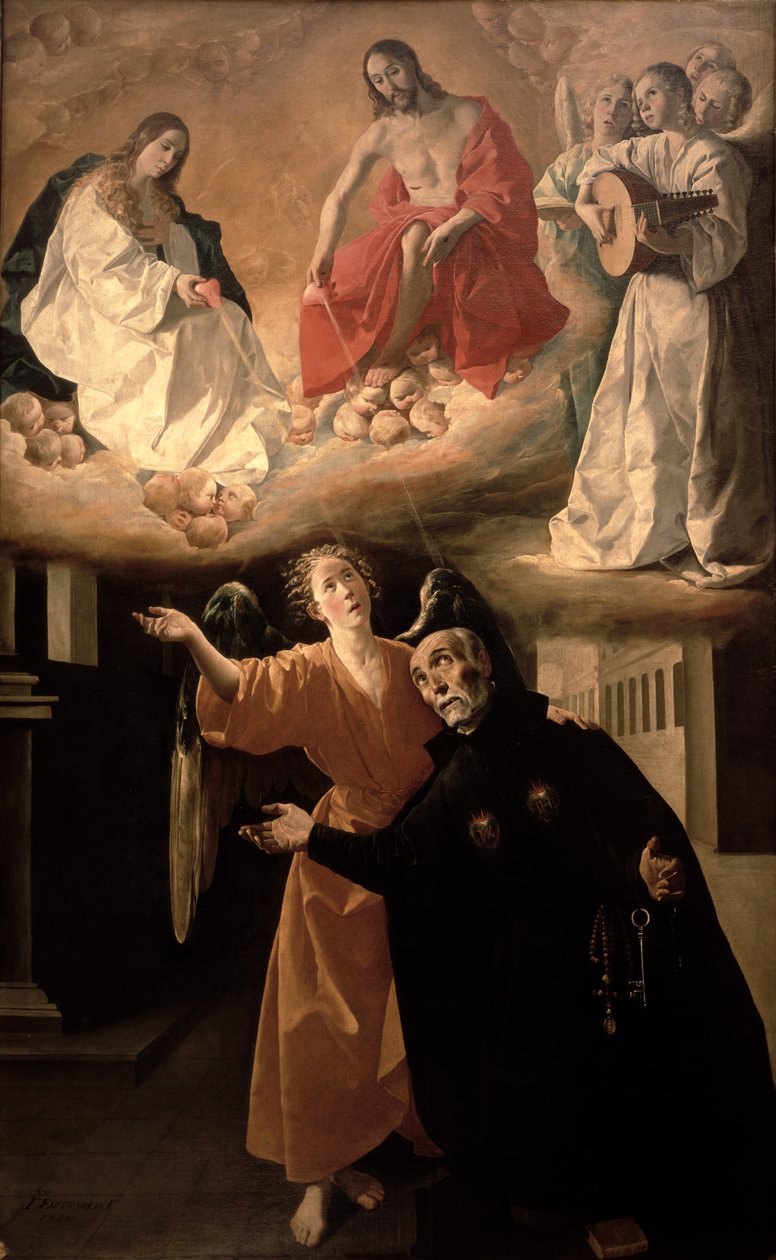 Pyhän Alphonsus Rodriguezin (1533-1617) visio tekijältä Francisco de Zurbaran