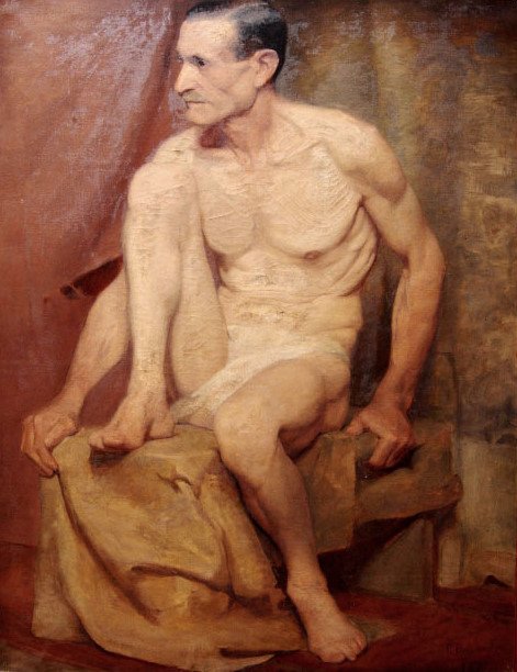 Nu masculino sentadoAlasti istuva uros tekijältä Francisco Bayardo