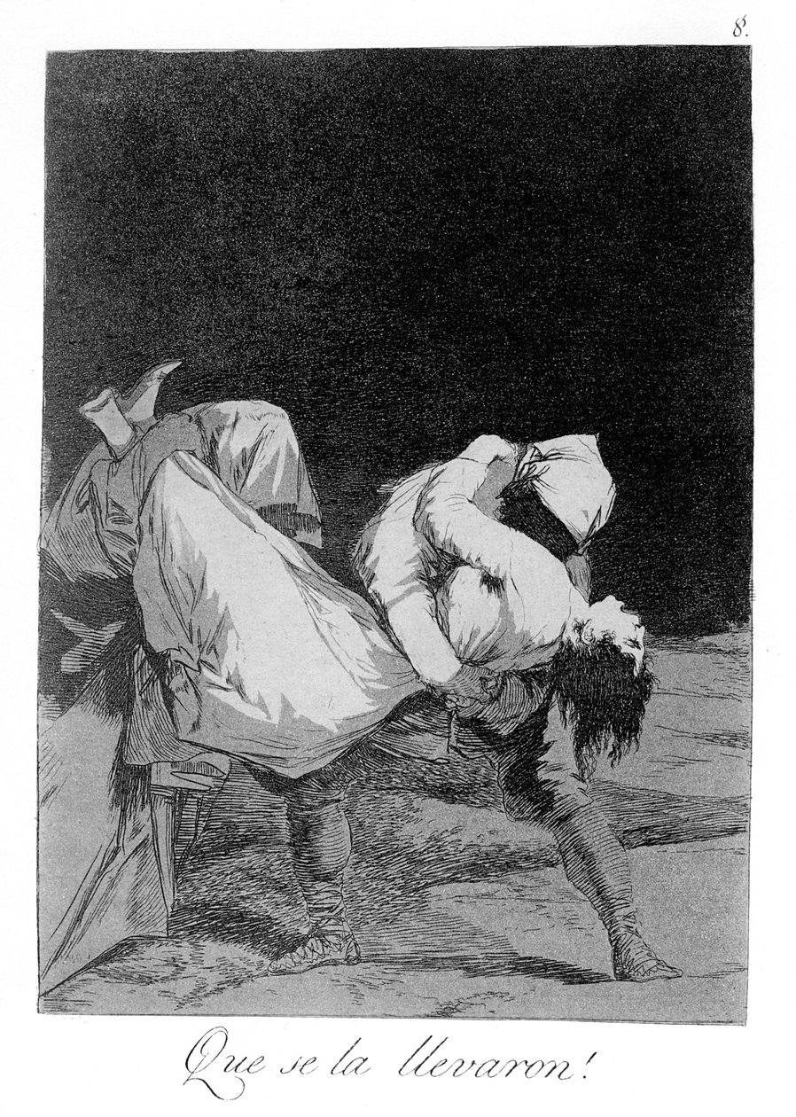 Capricho № 8: ¡Que se la llevaron! tekijältä Francisco de Goya