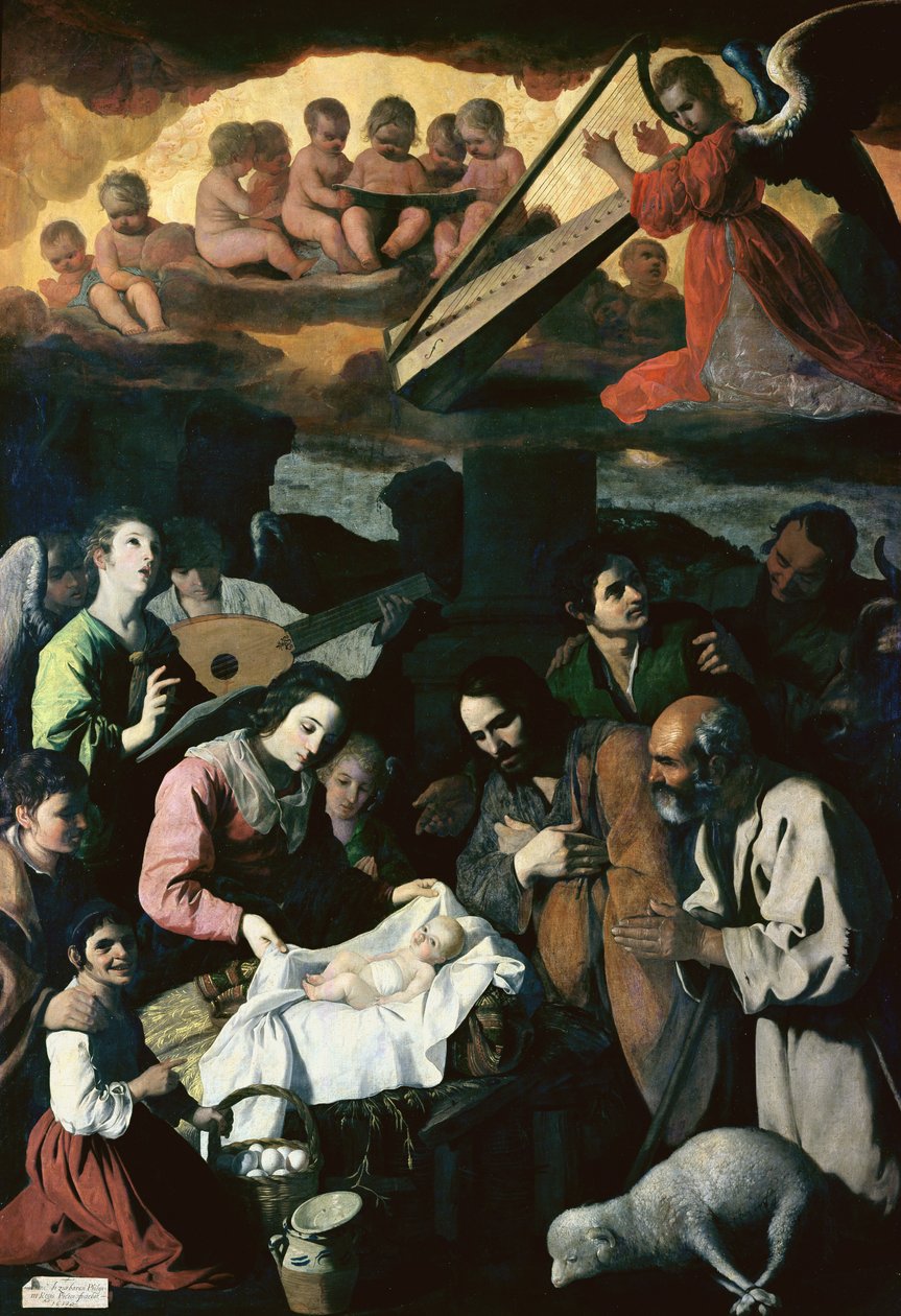 Paimenten palvominen, 1638 (ks. tarkemmin 54174). tekijältä Francisco de Zurbaran