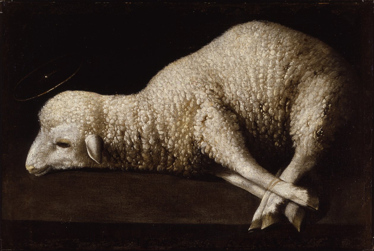 Jumalan Karitsa, n. 1635-1640 tekijältä Francisco de Zurbaran