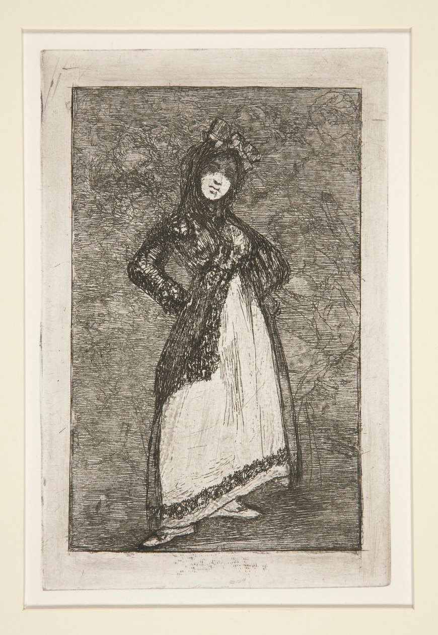Maja [tummalla taustalla] tekijältä Francisco de Goya