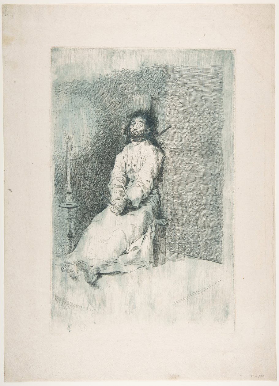 Garroted Man Garroted Man, n. 1778-80. tekijältä Francisco de Goya